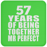 57th Anniversary 57 Years Of Being Mr Perfect - Drink Coaster