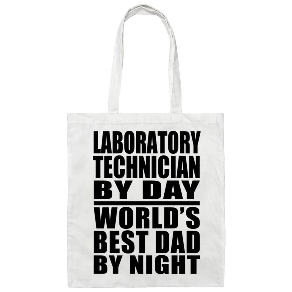 Laboratory Technician By Day World's Best Dad By Night - Tote Bag White
