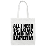 All I Need Is Love And My Laperm - Tote Bag White