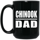 Chinook Dad - 15oz Coffee Mug Black