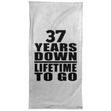 37th Anniversary 37 Years Down Lifetime To Go - Hand Towel