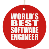World's Best Software Engineer - Circle Ornament