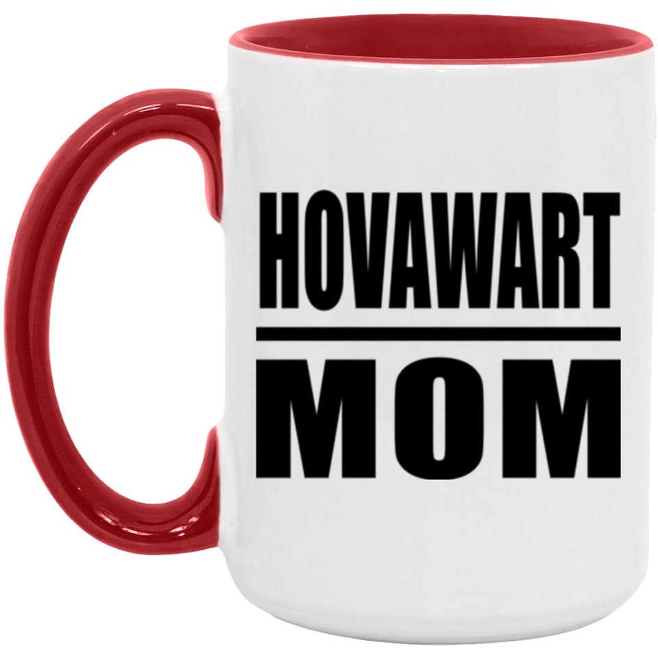 Hovawart Mom - 15oz Accent Mug Red