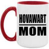 Hovawart Mom - 15oz Accent Mug Red