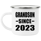 Grandson Since 2023 - 12oz Camping Mug