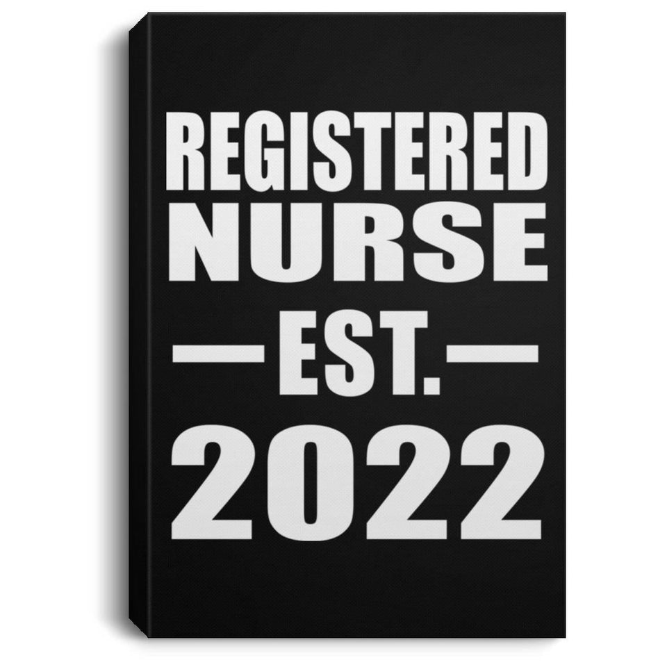 Registered Nurse Established EST. 2022 - Canvas Portrait