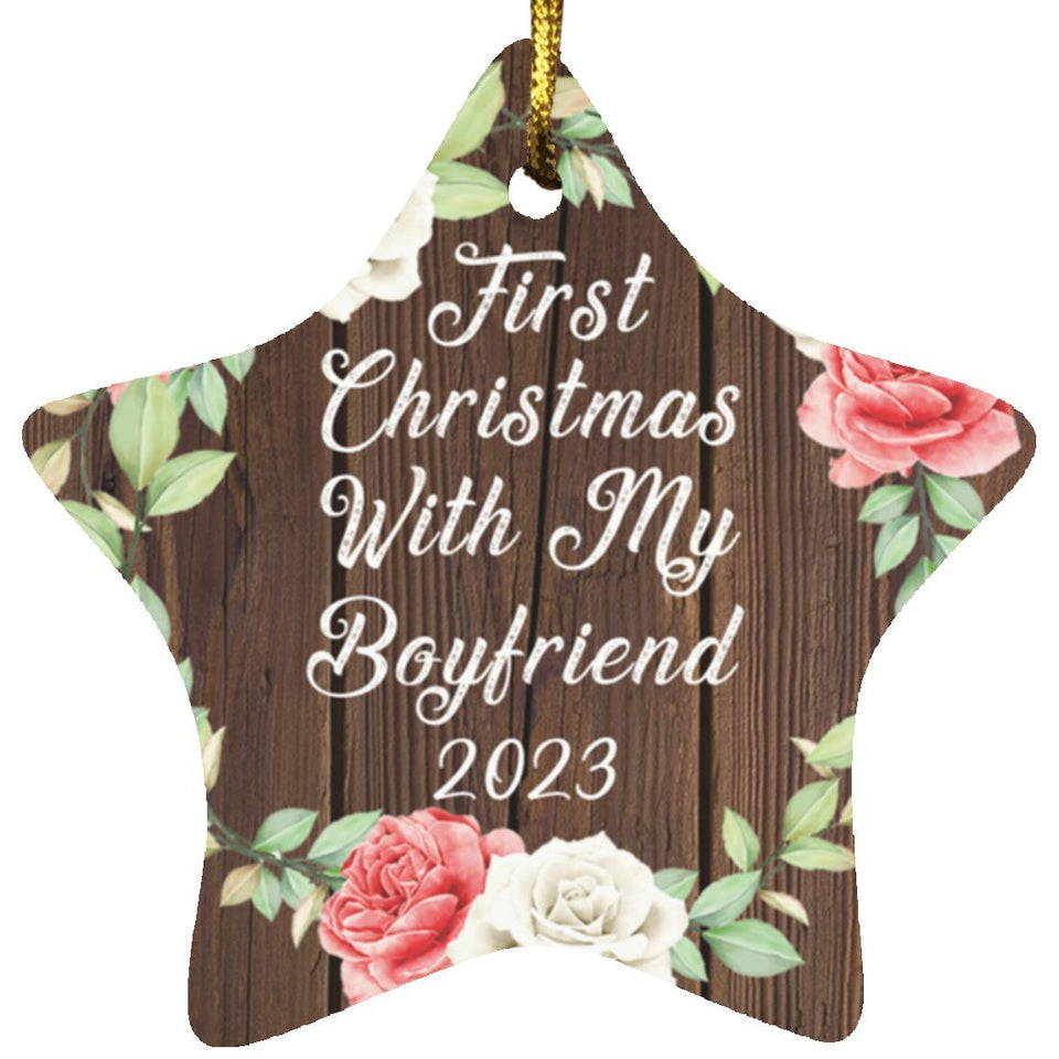 First Christmas With My Boyfriend 2023 - Star Ornament A