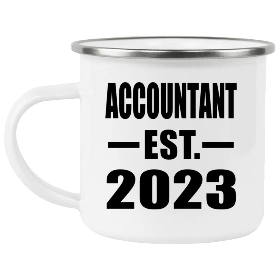 Accountant Established EST. 2023 - 12oz Camping Mug