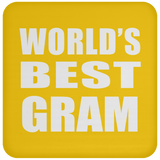 World's Best Gram - Drink Coaster