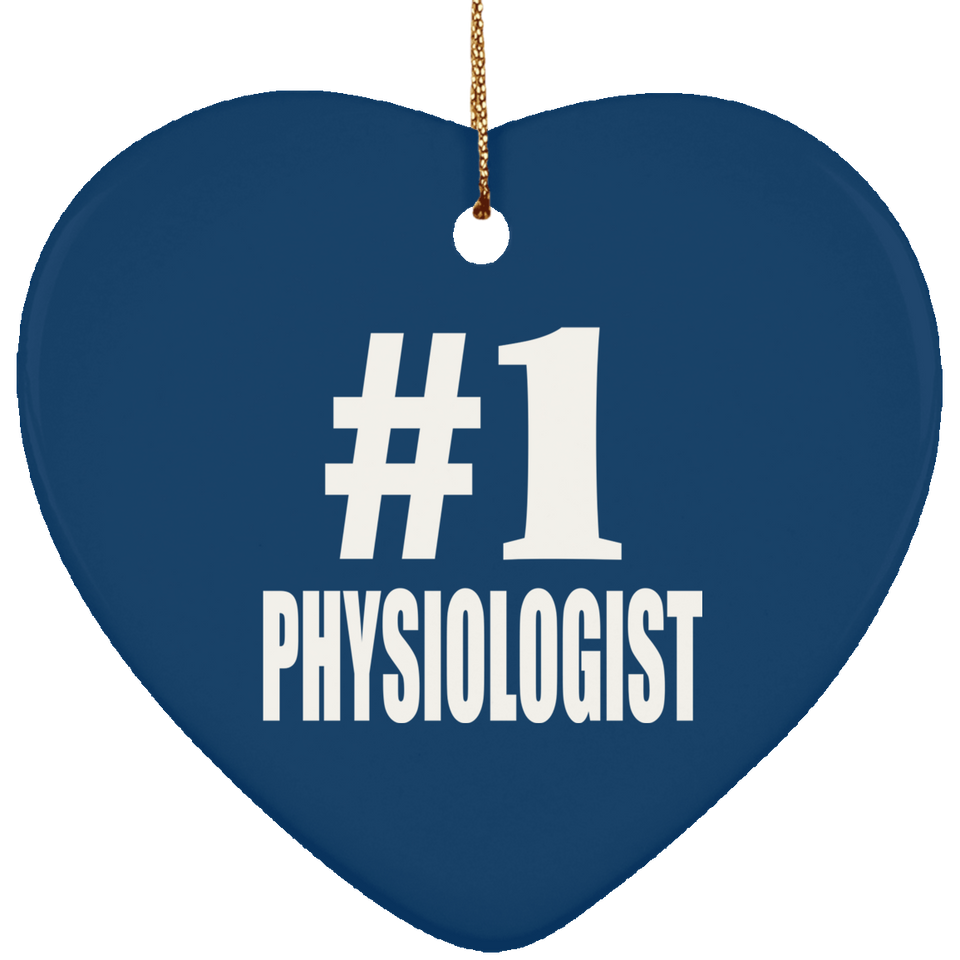 Number One #1 Physiologist - Heart Ornament