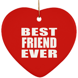 Best Friend Ever - Heart Ornament