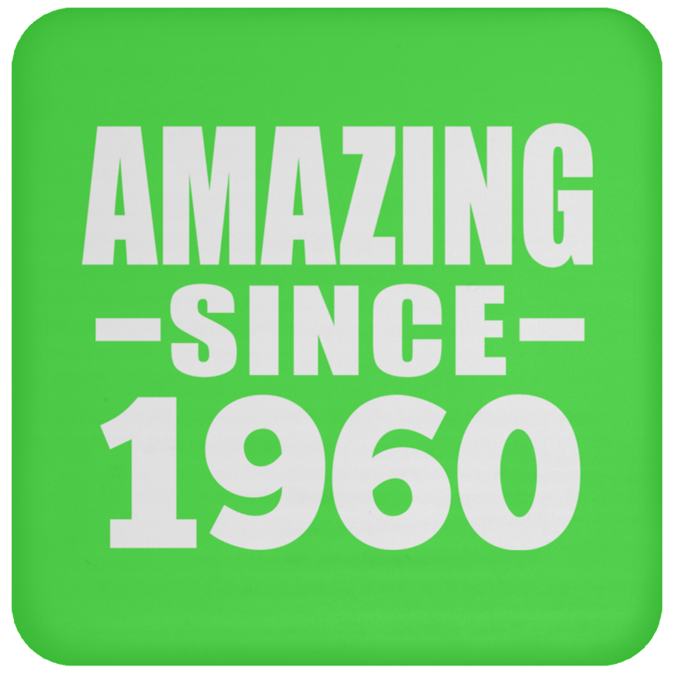 64th Birthday Amazing Since 1960 - Drink Coaster