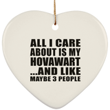 All I Care About Is My Hovawart - Heart Ornament