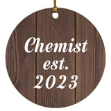 Chemist Established Est. 2023 - Circle Ornament D