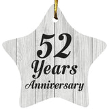 52nd Anniversary 52 Years Anniversary - Star Ornament F