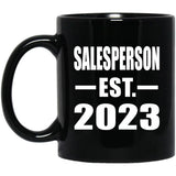 Salesperson Established EST. 2023 - 11oz Coffee Mug Black