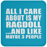 All I Care About Is My Ragdoll - Drink Coaster