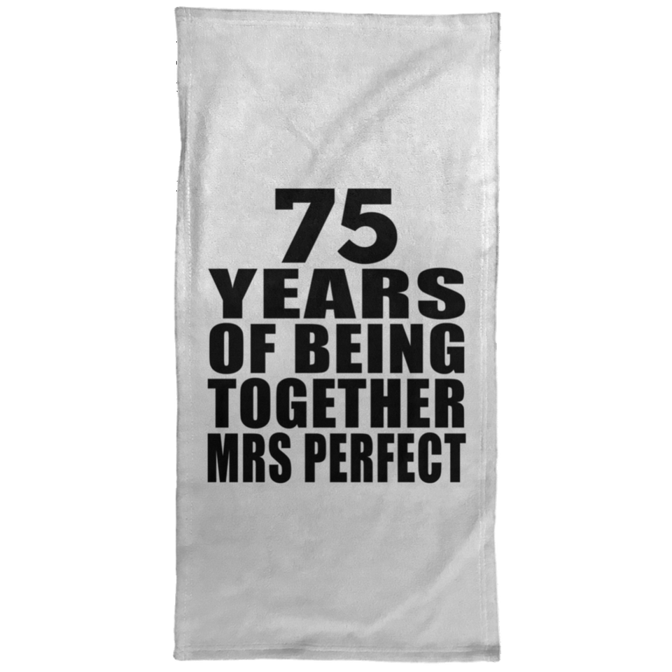 75th Anniversary 75 Years Of Being Mrs Perfect - Hand Towel
