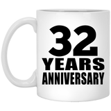32nd Anniversary 32 Years - 11 Oz Coffee Mug