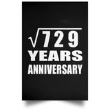 27th Anniversary Square Root of 729 Years Anniversary - Poster Portrait