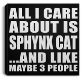 All I Care About Is Sphynx Cat - Canvas Square