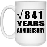 29th Anniversary Square Root of 841 Years Anniversary - 15oz Coffee Mug