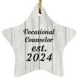 Vocational Counselor Established Est. 2024 - Star Ornament F