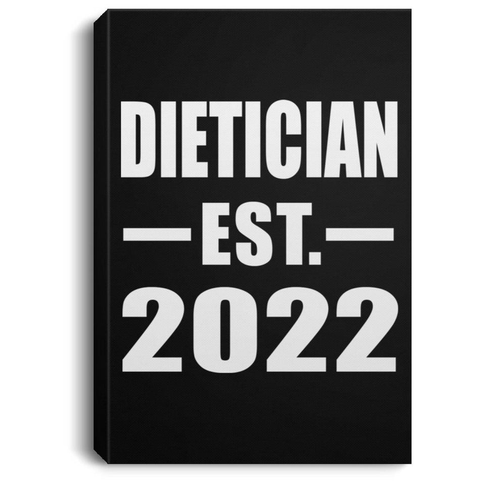 Dietician Established EST. 2022 - Canvas Portrait