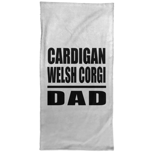 Cardigan Welsh Corgi Dad - Hand Towel