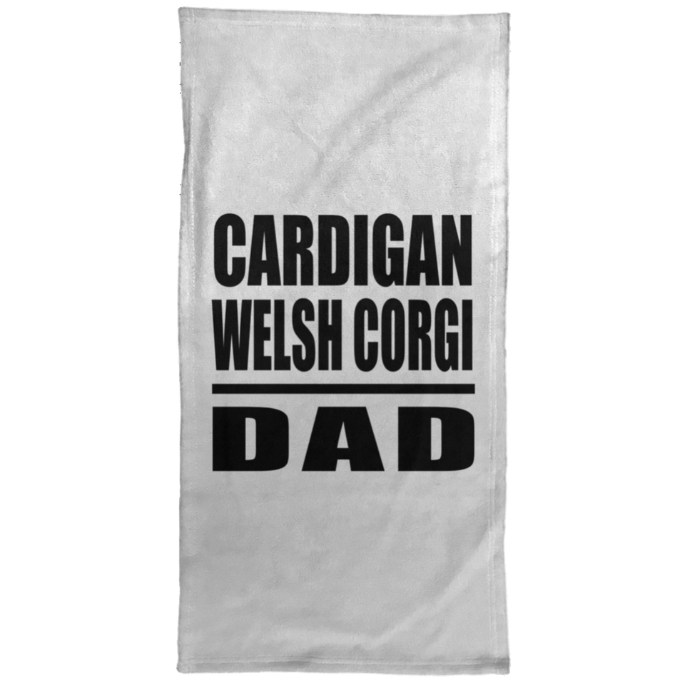 Cardigan Welsh Corgi Dad - Hand Towel