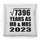 86th Anniversary Square Root of 7396 Years As Mr & Mrs 2023 - Throw Pillow