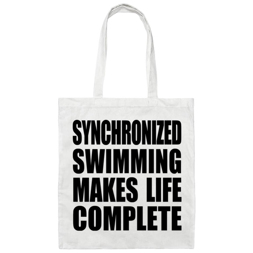 Synchronized Swimming Makes Life Complete - Tote Bag White