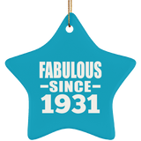 93rd Birthday Fabulous Since 1931 - Star Ornament