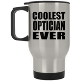 Coolest Optician Ever - Silver Travel Mug