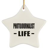 Photojournalist Life - Star Ornament