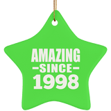 26th Birthday Amazing Since 1998 - Star Ornament