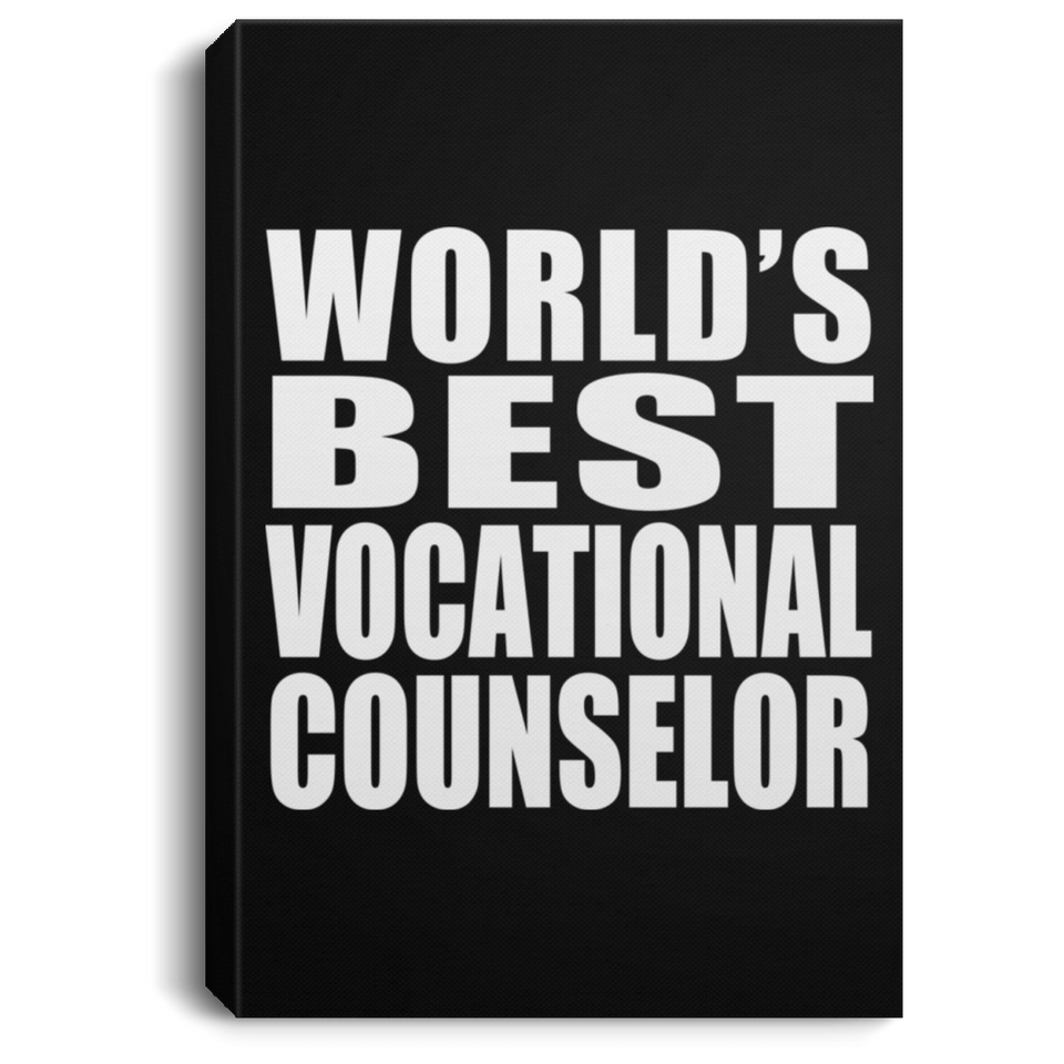 World's Best Vocational Counselor - Canvas Portrait