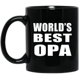 World's Best Opa - 11 Oz Coffee Mug Black
