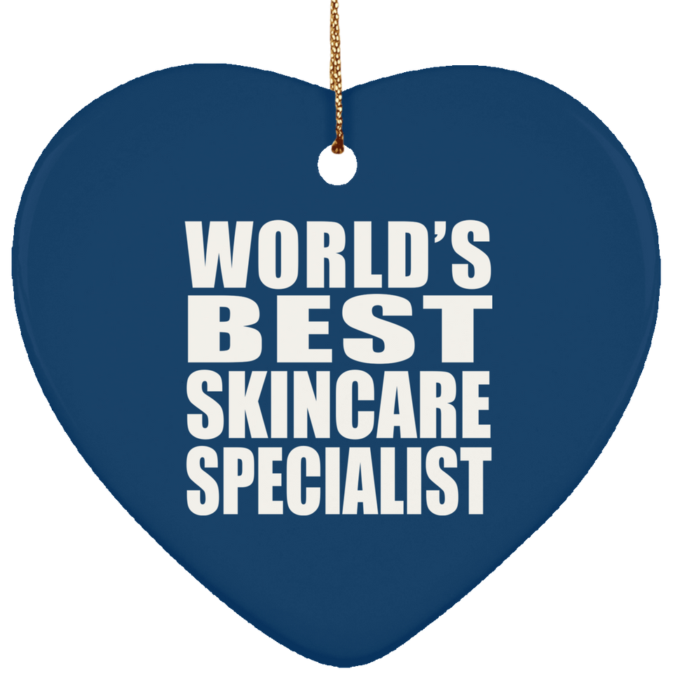World's Best Skincare Specialist - Heart Ornament