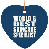 World's Best Skincare Specialist - Heart Ornament