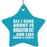 All I Care About Is Himalayan Cat - Star Ornament