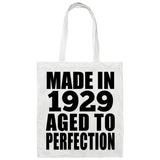 95th Birthday Made In 1929 Aged to Perfection - Tote Bag White
