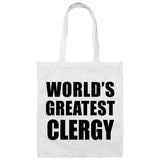 World's Greatest Clergy - Tote Bag White