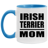 Irish Terrier Mom - 11oz Accent Mug Blue