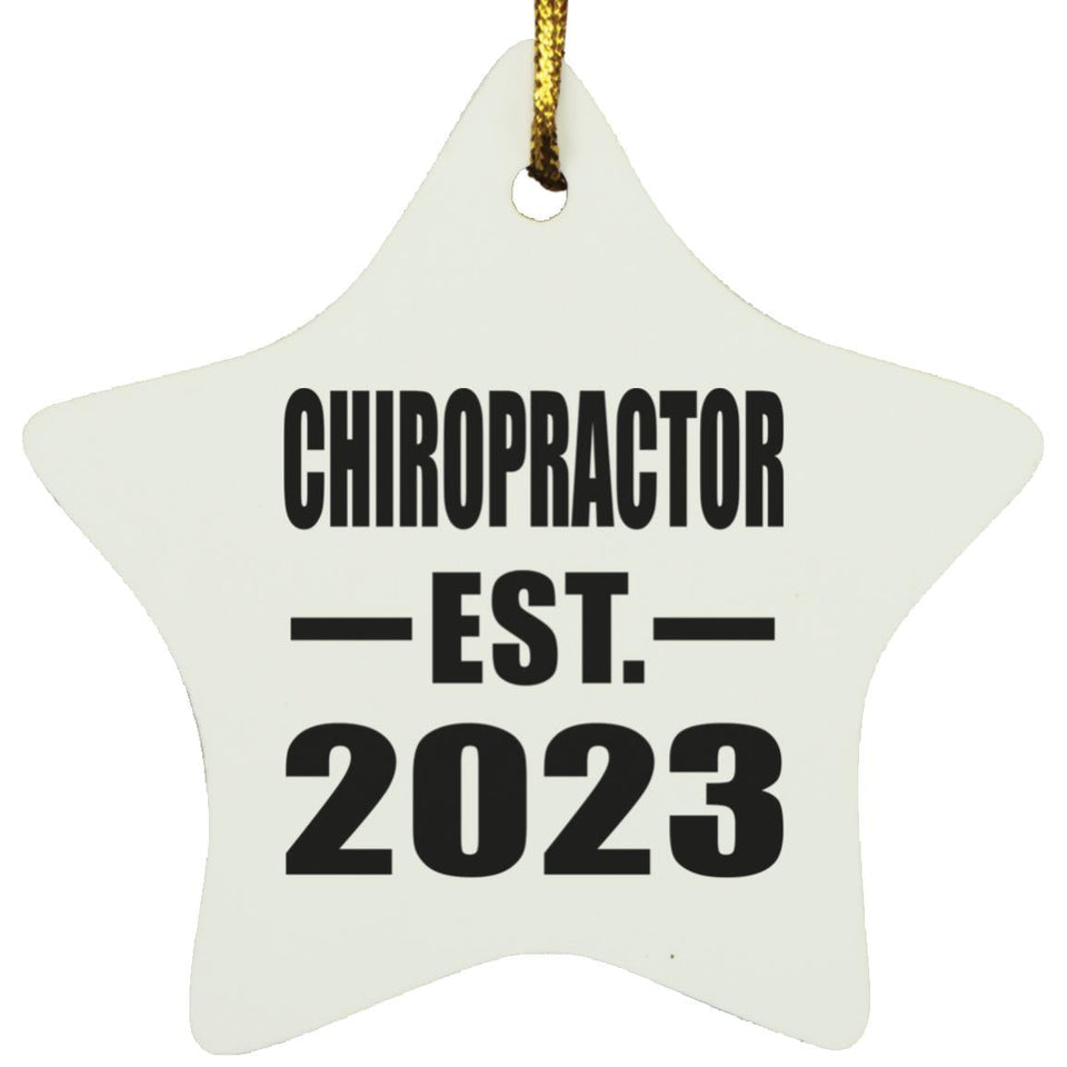 Chiropractor Established EST. 2023 - Star Ornament
