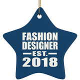Fashion Designer Established EST. 2018 - Star Ornament