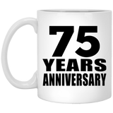 75th Anniversary 75 Years - 11 Oz Coffee Mug