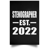 Stenographer Established EST. 2022 - Poster Portrait