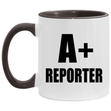 A+ Reporter - 11oz Accent Mug Black