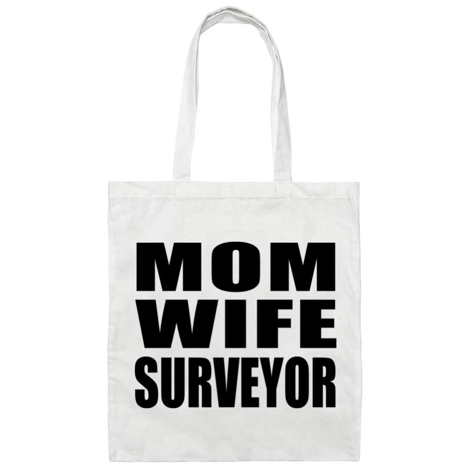 Mom Wife Surveyor - Tote Bag White